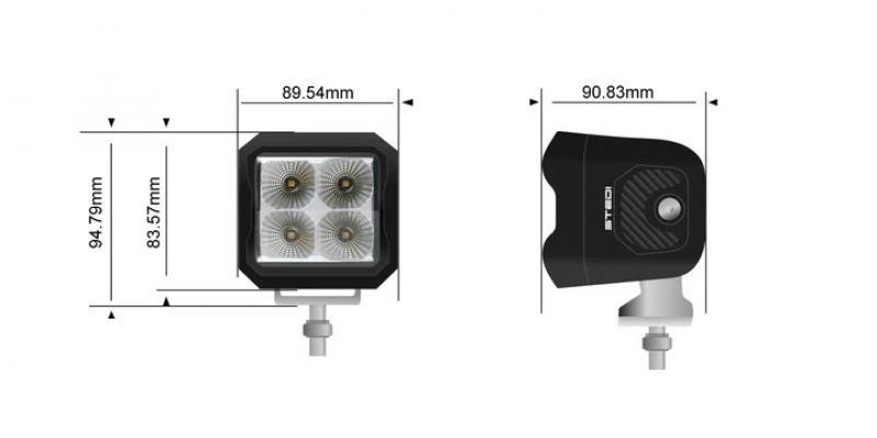 Preview: STEDI G4 Black SPOT Work LED